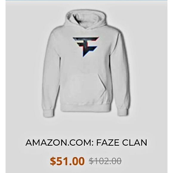 NWT UNISEX FAZE CLAN SWEATSHIRT - Picture 2 of 2